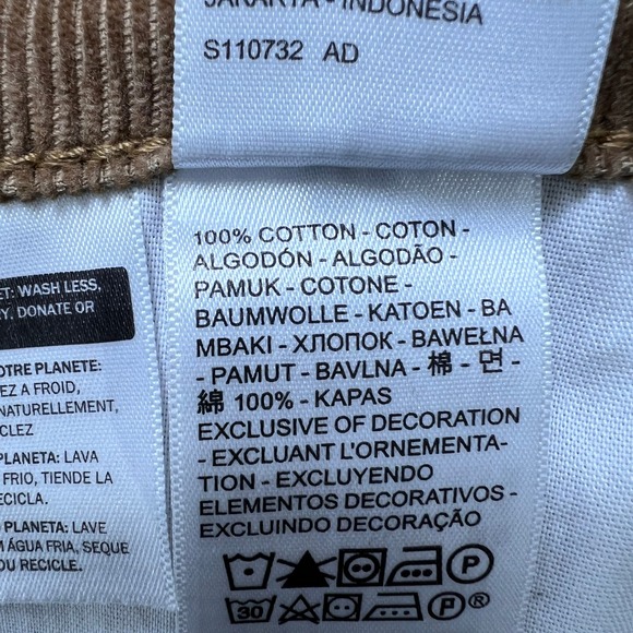 Levi's‎ '94 Baggy Corduroy Pants Mens 32x31 Brown Tan Relaxed Fit Wale Cotton - Picture 5 of 9
